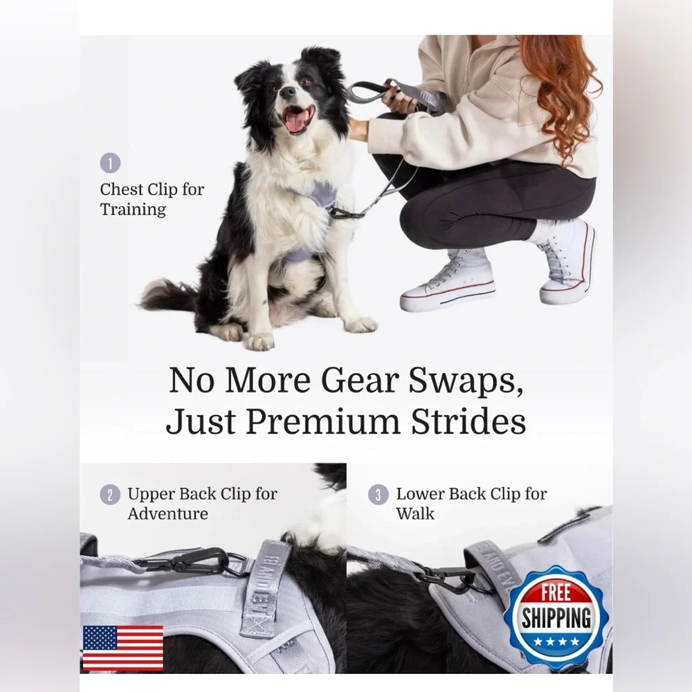 NWT New Edition, Fei and Eve Classic Dog Harness - Quick-Release Buckles size S